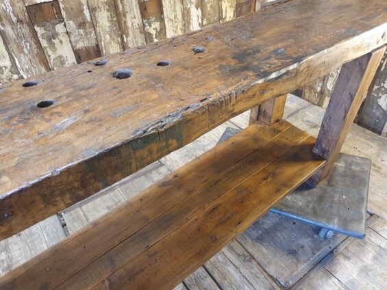 wooden workbench vice furniture tables industrial