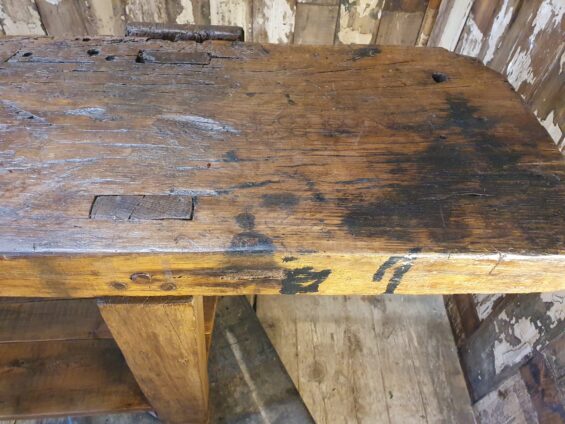 wooden workbench vice furniture tables industrial