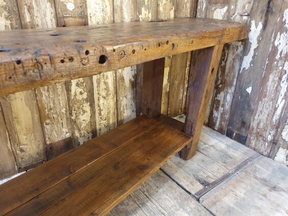 wooden workbench vice furniture tables industrial