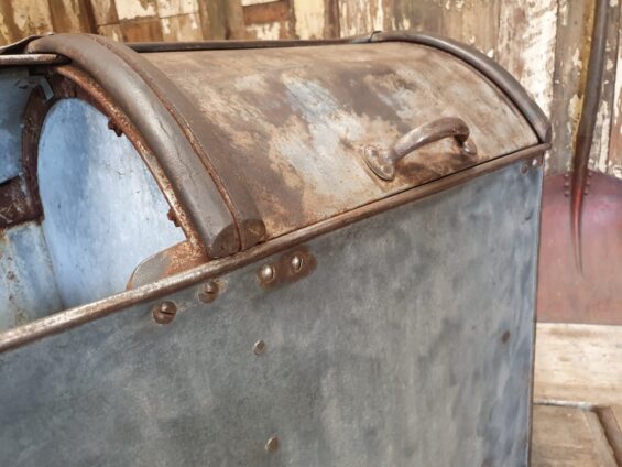 galvanised double grain bin furniture storage industrial