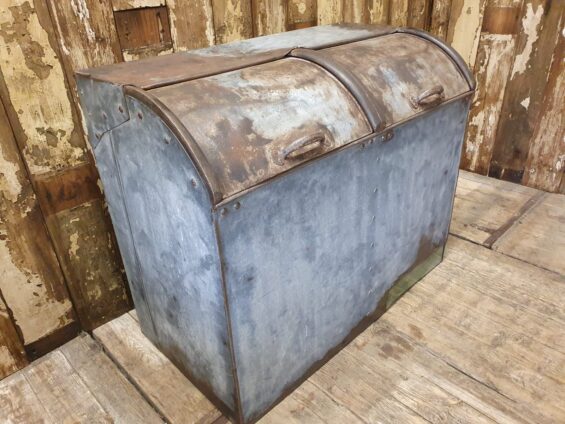 galvanised double grain bin furniture storage industrial