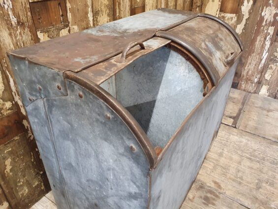 galvanised double grain bin furniture storage industrial