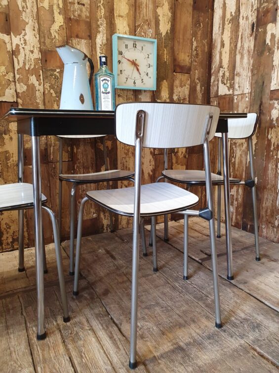 formica chrome table chairs furniture tables