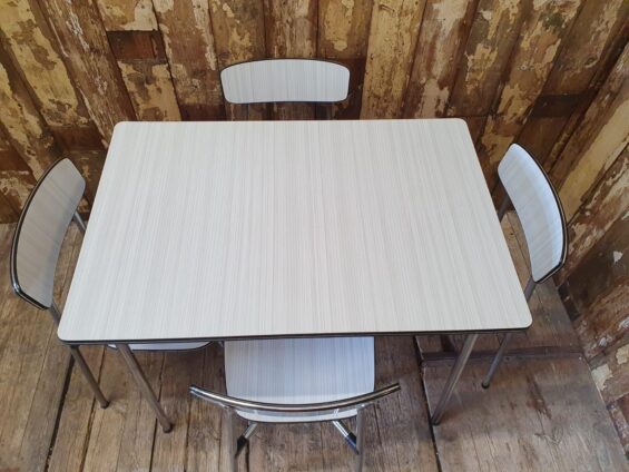 formica chrome table chairs furniture tables