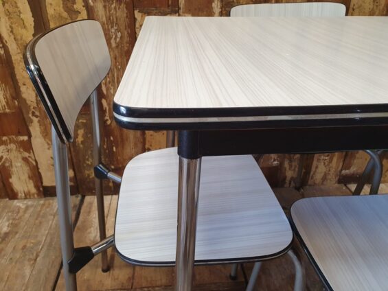 formica chrome table chairs furniture tables