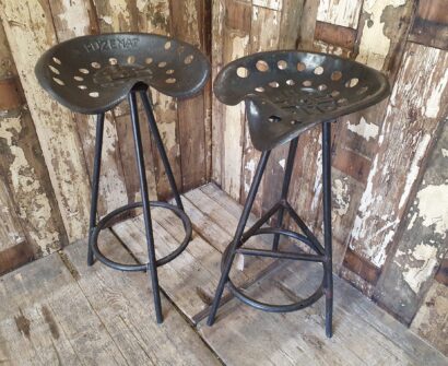 iron bar stools seating industrial