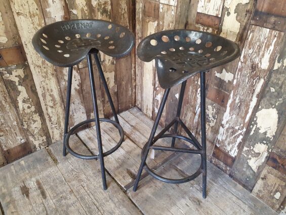 iron bar stools seating industrial