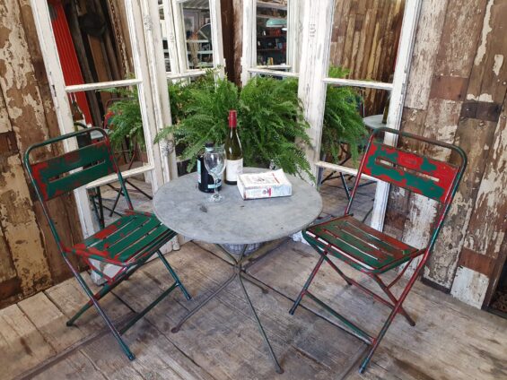 zinc tripod bistro table furniture tables garden furniture