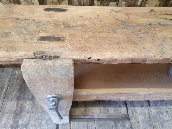 wooden carpenters workbench vice furniture tables industrial