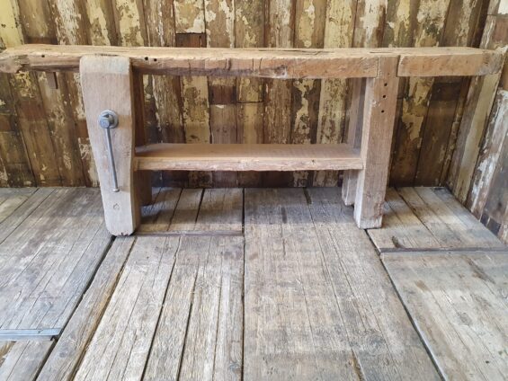 wooden carpenters workbench vice furniture tables industrial