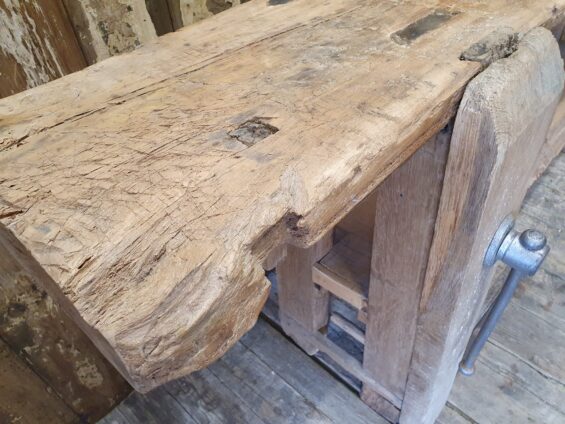 wooden carpenters workbench vice furniture tables industrial