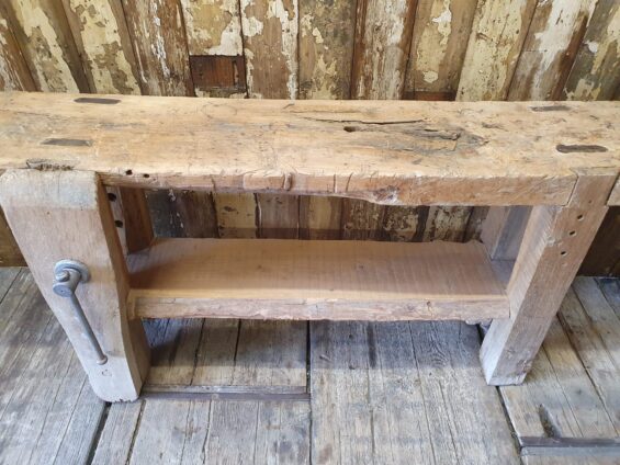 wooden carpenters workbench vice furniture tables industrial