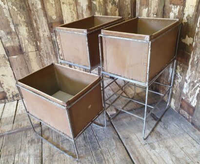 metal cardboard storage bins on stands decorative homewares furniture storage