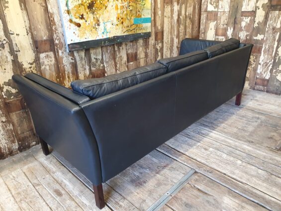 leather three seat sofa danish stouby seating sofas