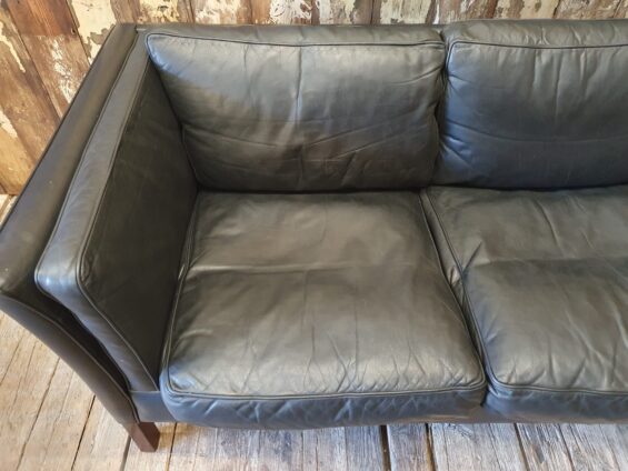 leather three seat sofa danish stouby seating sofas