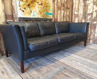 leather three seat sofa danish stouby seating sofas