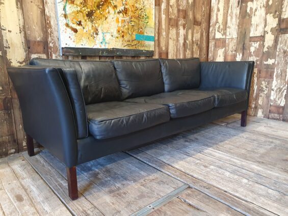 leather three seat sofa danish stouby seating sofas