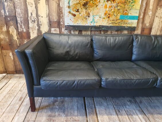 leather three seat sofa danish stouby seating sofas