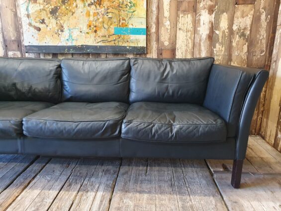 leather three seat sofa danish stouby seating sofas