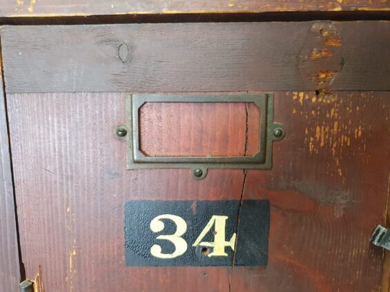 wooden double lockers furniture storage