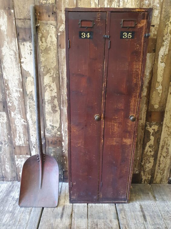 wooden double lockers furniture storage