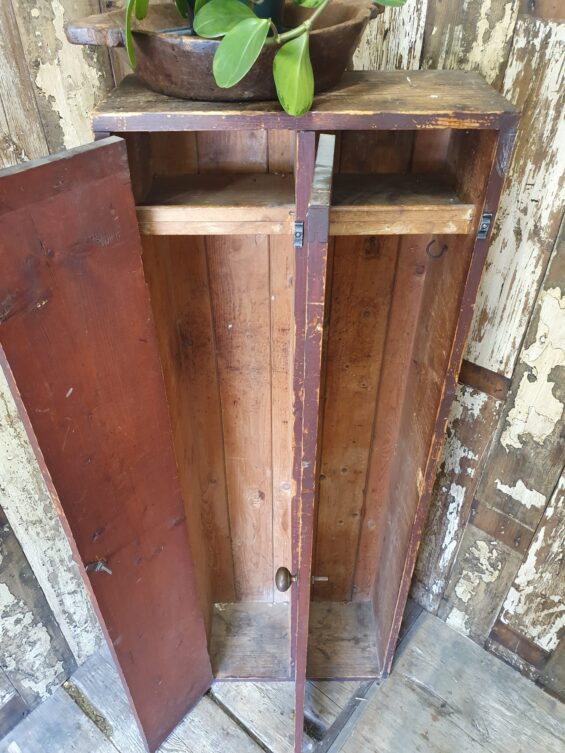 wooden double lockers furniture storage