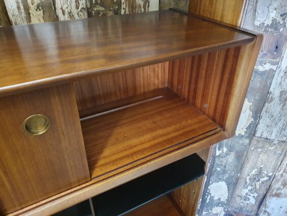 teak ebonised room divider furniture storage cupboards and cabinets