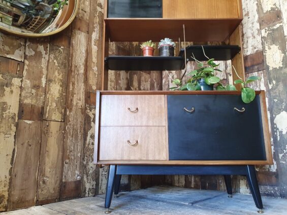 teak ebonised room divider furniture storage cupboards and cabinets