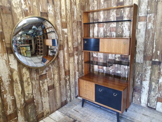 teak ebonised room divider furniture storage cupboards and cabinets