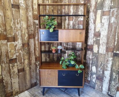 teak ebonised room divider furniture storage cupboards and cabinets