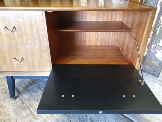 teak ebonised room divider furniture storage cupboards and cabinets