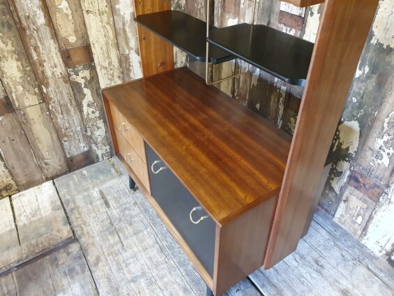 teak ebonised room divider furniture storage cupboards and cabinets