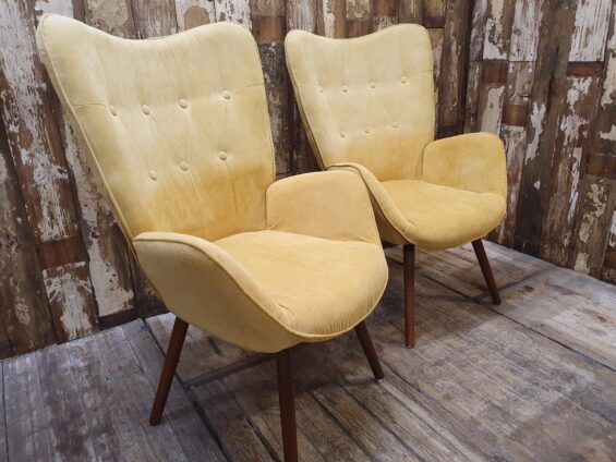 velour wingback chairs seating armchairs