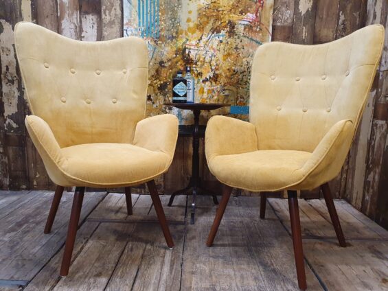 velour wingback chairs seating armchairs