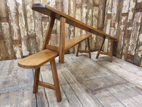 wooden table benches seating occasional chairs