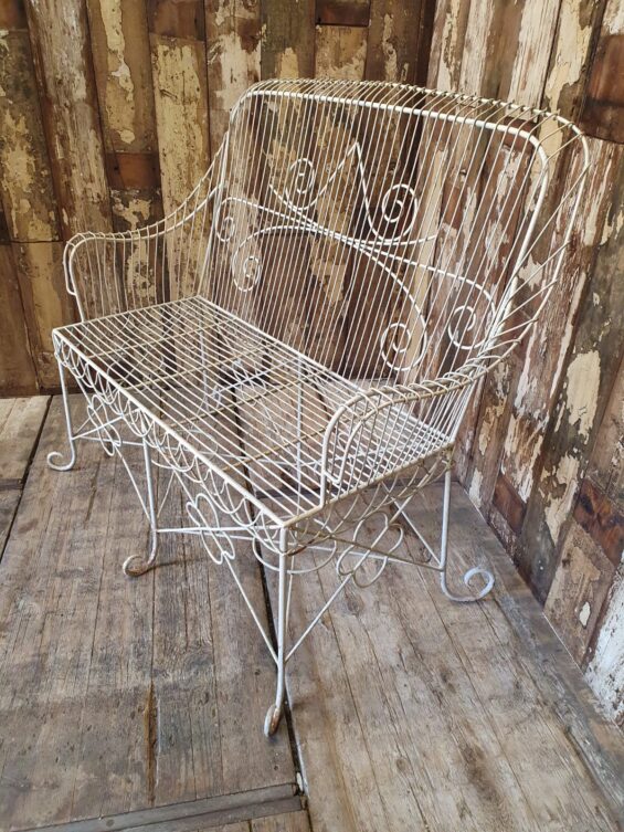 wirework bench garden furniture seating