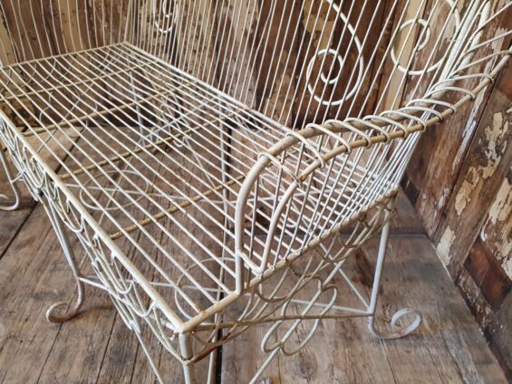 wirework bench garden furniture seating