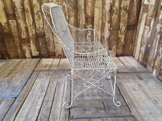 wirework bench garden furniture seating