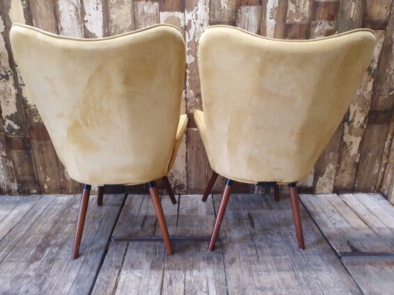 velour wingback chairs seating armchairs