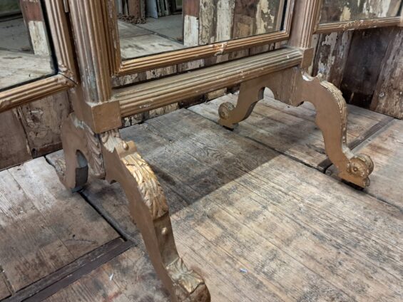 gilt triple floor standing mirror mirrors