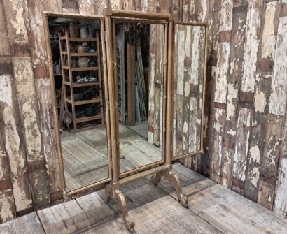 gilt triple floor standing mirror mirrors