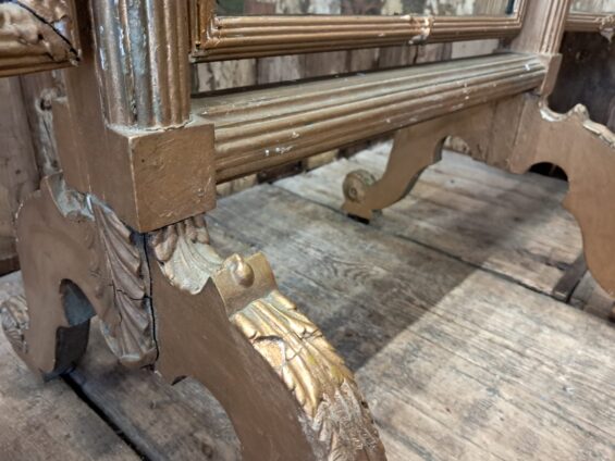 gilt triple floor standing mirror mirrors