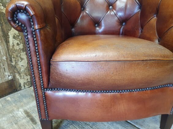 button back leather club chair seating armchairs