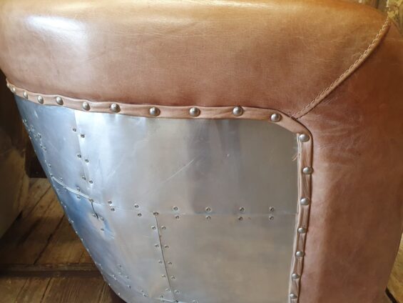 leather aluminium tub chairs seating armchair