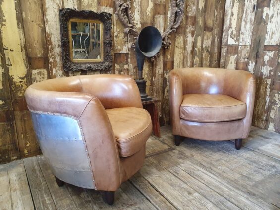 leather aluminium tub chairs seating armchair