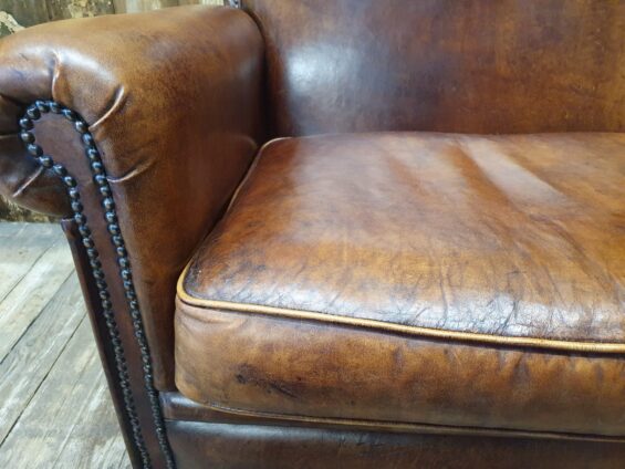 lambs leather two seater seating sofas