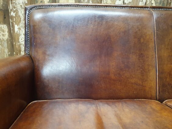 lambs leather two seater seating sofas