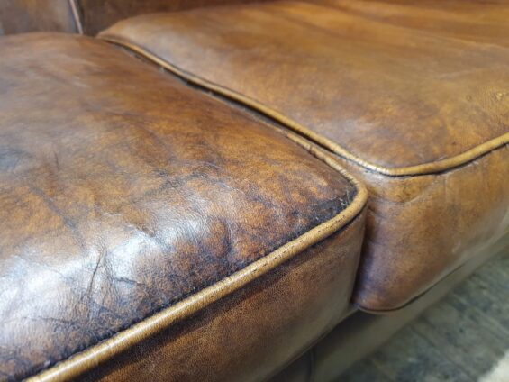 lambs leather two seater seating sofas