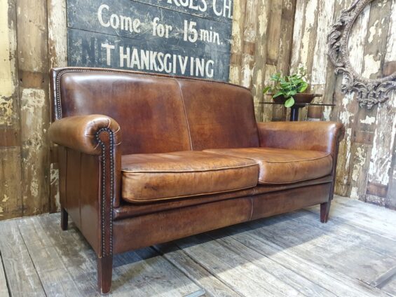 lambs leather two seater seating sofas