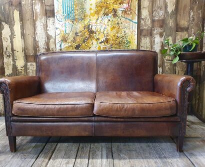 lambs leather two seater seating sofas